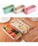 Ланч-бокс пластиковый LUNCH BOX 750 мл, (2 отделения, ложка, вилка)